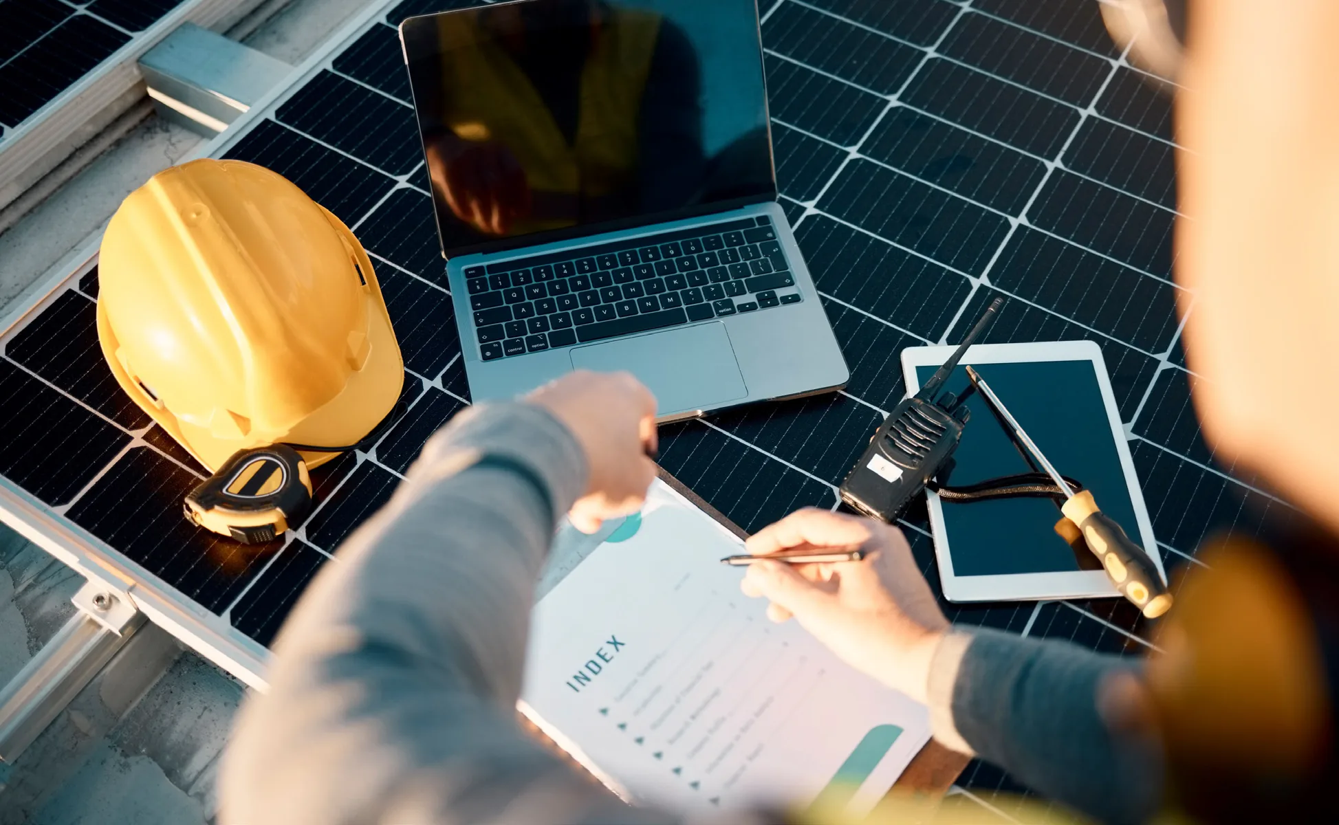 QHSE Solar Supervision — renewable energy project delivered by AIM Solutions
